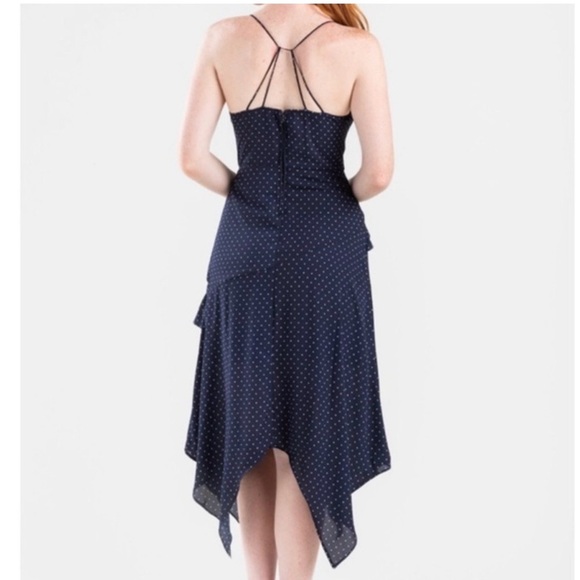 Row A Navy Polka Dot Dress - Picture 2 of 12